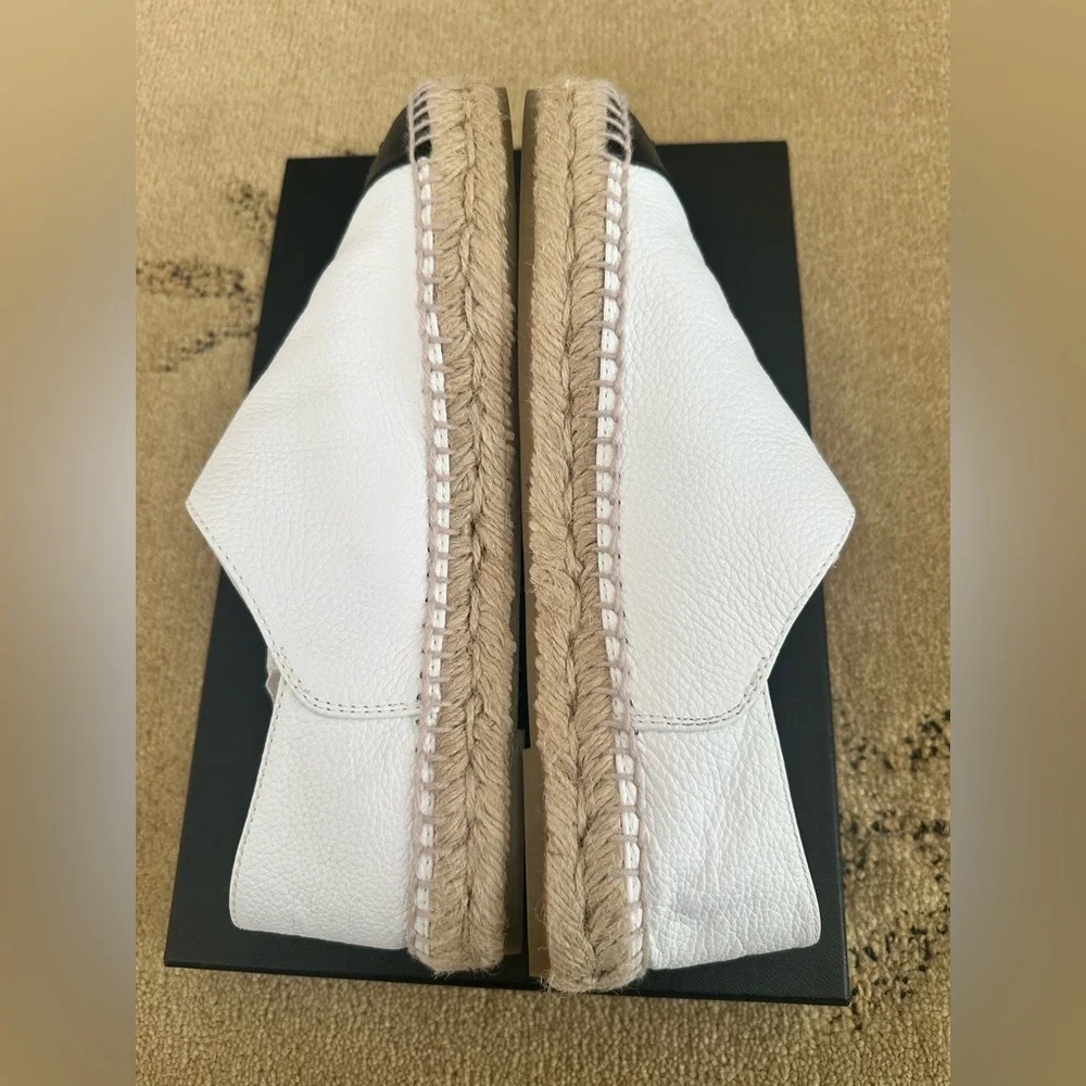 Chanel Espadrilles (White and Black)